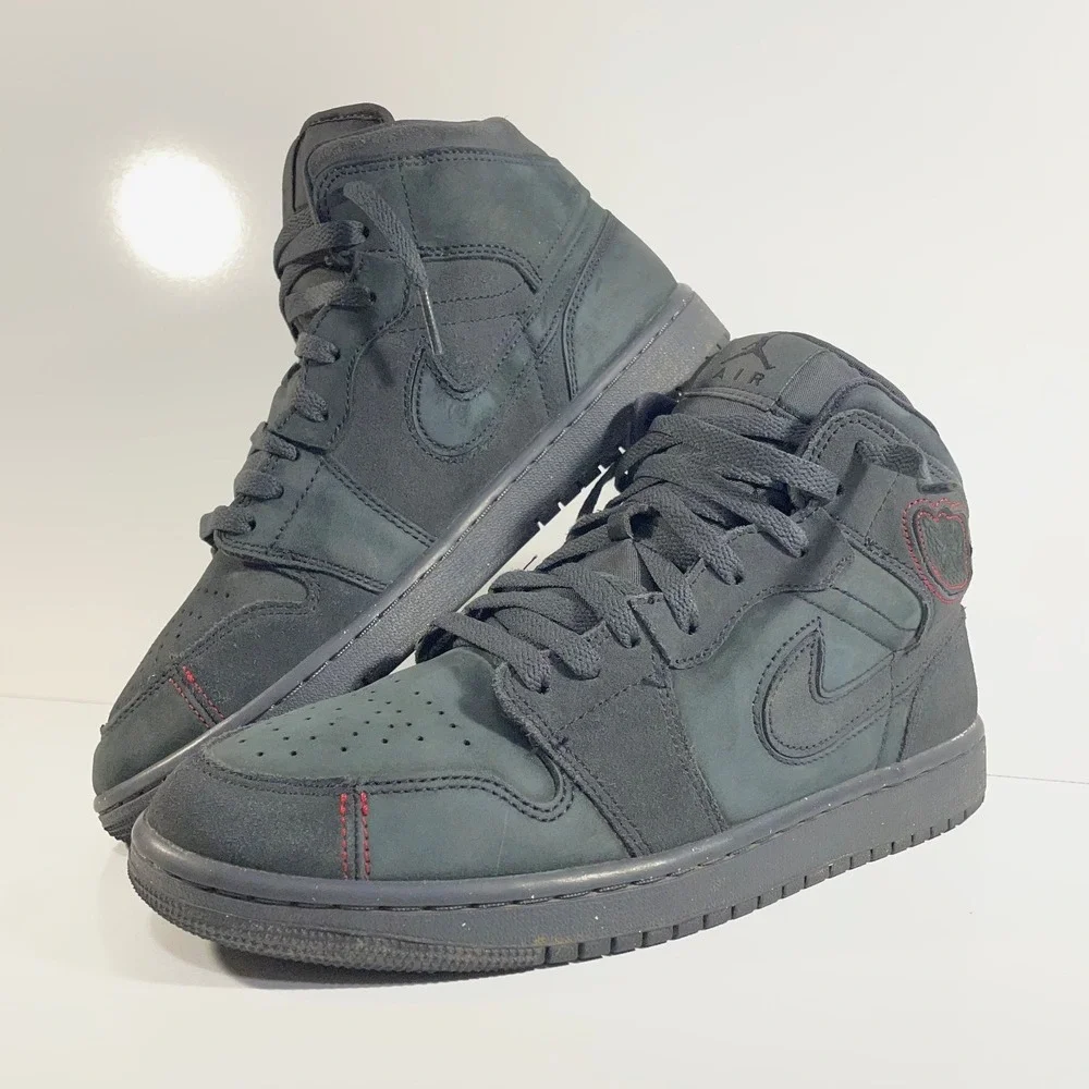 Nike Mens Size 9 Air Jordan 1 Mid SE Craft Dark Smoke Grey Black FD8634-001